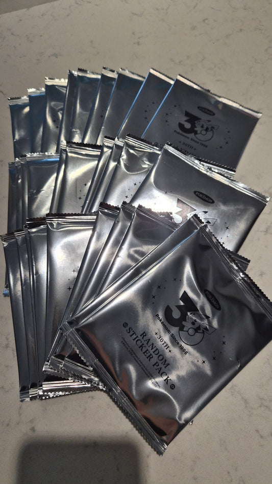 韓国限定 Olive Young ポケモン30周年ステッカー 1パック5枚入り 未開封の新品商品